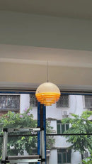 Axyaa Bamboo Rattan Wooden Pendant Light, Seaside Wabi Sabi Decor, Euro American Country Style