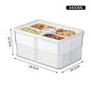 Axyaa Fridge Organizer Food Storage Containers Fresh Fruit Baskets Refrigerator Kitchen Organizer