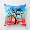 Axyaa Decor Pillowcase: Flower Print Square, Bedroom & Living Room 45x45cm