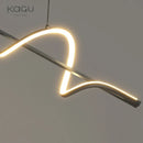 Axyaa Luxury LED Pendant Light: Sleek White/Black Design for Home & Office Décor