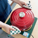 Axyaa Heat-Insulated Kitchen Gloves & Pot Handle Cover Set