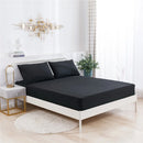 Axyaa Soft Fitted Sheet Set, Solid Color, Single Double Bed Sheet & Pillowcases