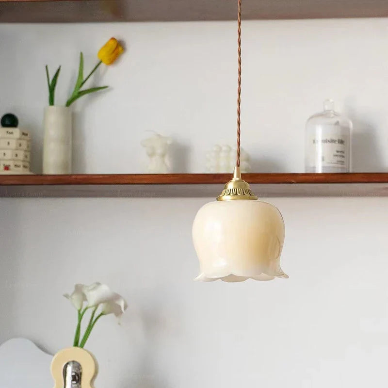Axyaa Luxury Brass Pendant Lights with Resin Shade for Home Decor