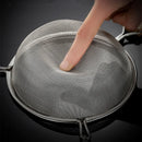 Axyaa Stainless Steel Wooden Handle Strainer Spoon for Multi-functional Kitchen Tools