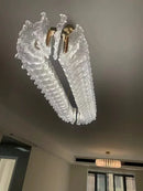 Axyaa Modern Acrylic Chandelier for Living Room Bedroom Dining Room