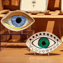 Axyaa Ceramic Jewelry Tray | Evil Eye Decorative Plate Dish for Rings Earrings Necklaces