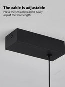 Axyaa Modern LED Linear Chandelier for Kitchen Island, Dining Room, and Living Room