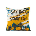 Halloween Anime Linen Cushion Cover for Home Decor by Axyaa