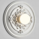 Axyaa High-End Retro Round Bedside Wall Lamp with Milk White Glass Lampshade