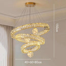 Axyaa Crystal Chandelier Pendant Light for Living Room Dining Room Ceiling