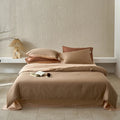 Axyaa Queen Duvet Cover Set - Lyocell/Cotton Mix, Natural Plant Fibers