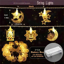 Axyaa Moon Star Castle Light Battery-Powered Eid Mubarak Decoration