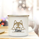 Enamel Dog Mom Custom Mug - Axyaa Dog Lovers Tea Cup Best Gift