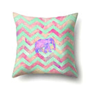 Axyaa Elephant Pattern Polyester Cushion Cover 45x45cm Home Decor Square Pillowcase