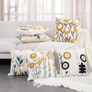 Axyaa Flower Embroidery Pillowcase Cojines Cotton Decorative Cushion Covers