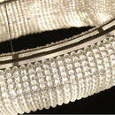 Axyaa Luxury Crystal Pendant Light with LED E14 Bulbs for Living Room