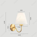 Axyaa LED Retro Fabric Wall Lamp for Bedroom and Living Room Décor