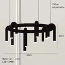 Axyaa Modern Minimalist Wine Red Bar Counter Pendant Light