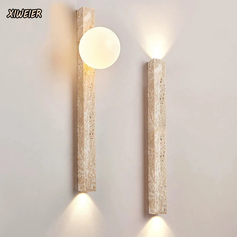 Axyaa Yellow Cave Stone Wall Lamp - Industrial Style Design for Restaurant and Living Room