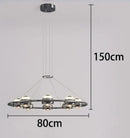 Axyaa Modern Chandelier Stair Pendant Lamp Living Room Interior Lighting