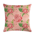 Axyaa Vintage Plant-flower Linen Cushion Cover 45*45cm