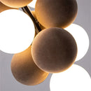 Axyaa Velvet Ball Pendant Light for Restaurant, Living Room, Bar Counter, Bedroom
