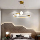 Axyaa Minimalist Artistic Ring Pendant Light for Living Room, Dining Room, Bedroom