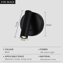 Axyaa LED Wall Spotlight for Bedroom Living Room Study Rotation Adjustment