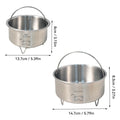 Axyaa Stainless Steel Steamed Egg Bowl Set - Stackable Rice Bowl & Stew Container