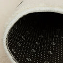 Axyaa Flower Pastoral Small Fresh Round Rug for Bedroom Dresser, Living Room Non-Slip Carpet