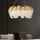 Axyaa Tassel Crystal Chandelier: High-End LED Lighting for Home Decor