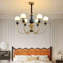 Golden Axyaa 6-Head Indoor Chandelier Pendant Light for Bedroom, Living Room, Restaurant