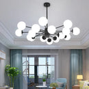 Axyaa Luxe Glass LED Chandelier for Modern Nordic Interior Décor