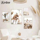 Axyaa Dandelion Reed Canvas Print Nordic Wall Art for Home Decor