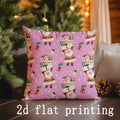 Axyaa Santa Claus Christmas Cushion Cover - Festive Home Decor for Sofa, Bedroom, Car