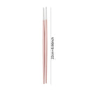 Axyaa Stainless Steel Japanese Chopsticks Pair - Multicolor Metal Sticks for Festivals & Parties.