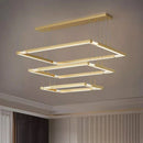Axyaa Elegant Crystal Chandelier for Living Room and Dining Room - Luxury Pendant Lighting