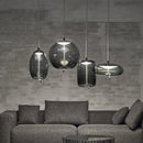 Axyaa Glass LED Chandeliers: Modern Minimalist Lighting for Living Room, Bedroom, Kitchen, Coffee Shop