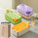 Axya Press Ice Mold Tray with Lid - Bar & Kitchen Accessory for Ball Ice