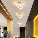 Axyaa LED Corrugate Ceiling Light: Modern Aluminum Home Lighting Fixture