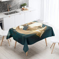 Axyaa Eid Mubarak Mosque Tablecloth: Waterproof, Anti-fouling, Islamic Home Decor