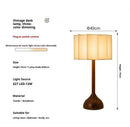Axyaa Wabi Sabi Wood Table Lamp, Artisan Craft, Bedroom Study Decor, LED Light