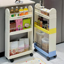 Axyaa Slim Storage Cart: Rolling Rack for Laundry, Bathroom, Kitchen & Living Room