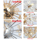 Axyaa Dandelion Crystal Chandelier Ball Pendant Ceiling Lamp for Dining Living Room