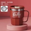 Axyaa Double-Wall Insulated Stainless Steel Coffee Cup Mug with Lid