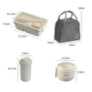 Axyaa Bento Box Set: Compact Lunch Kit with Storage Bag for School, Work, Picnic