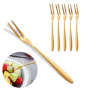 Axyaa Stainless Steel Fruit Fork Set