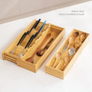 Axyaa Bamboo Tableware Storage Box