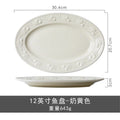 Axyaa French Ceramic Tableware Set Soup Bowl High-end Household Plate