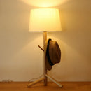 Axyaa Wooden Tripod Floor Lamp for Living Room Bedroom Studio Restaurant